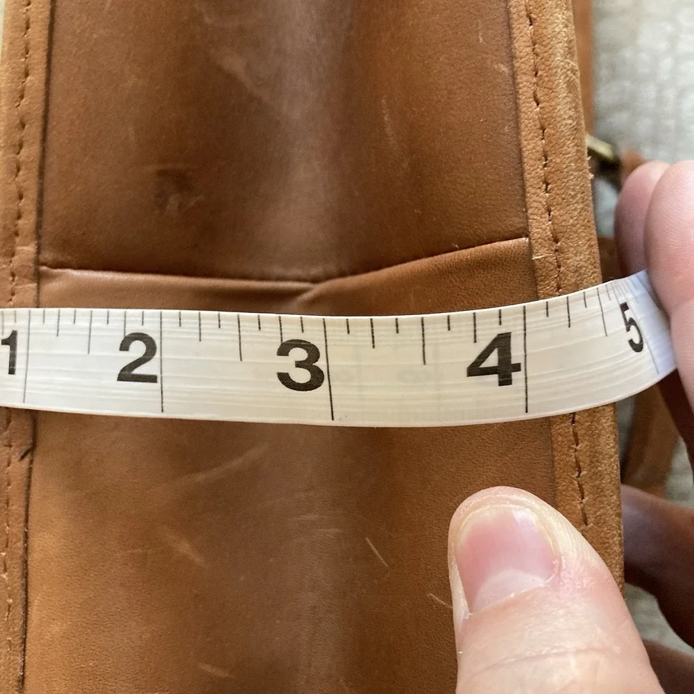 Vtg LL Bean Brown Leather Briefcase Attaché Organizer 17